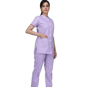 Uniforme de enfermera de sarga de algodón personalizado, uniformes de enfermera médicos para mujeres, traje de fregado para mujeres, traje de fregado para enfermera - Product Image 6