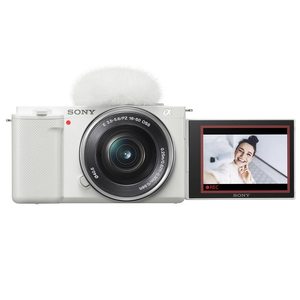 ZV-E10 Mirrorless Vlog <b>Camera</b> with 16-50mm Lens 128GB SD Card Shoulder Bag Extra Battery Charger 40.5mm <b>Filter</b> Kit Cleaning Tool - Product Image 4