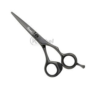 Rasoir professionnel ciseaux à cheveux pointus qualité supérieure finition noire ciseaux de coiffure marque privée - Product Image 6