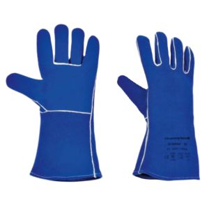 Guantes de seguridad industrial de cuero dividido de piel de vaca Premium de alta calidad Características de protección de manos para soldadura - Product Image 1
