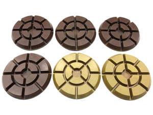 Disque de polissage en résine Typhoon de 4 po / 100x10 mm pour béton, à utiliser à sec ou à l'eau, pour le polissage des sols en béton et en terrazzo - Product Image 4