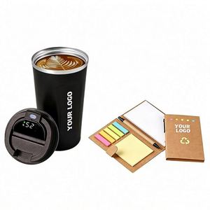 Wholesale Promo Business Gift Stainless Steel Water Bottle Logo Reusable Vacuum Coffee <b>Mug</b> With Temperature Display Lid - Product Image 1