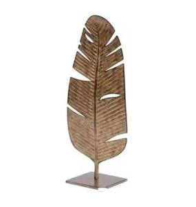 Sculpture décorative de table en aluminium doré tendance, style Art déco, faite à la main, pour mariage, maison, bureau - Product Image 2