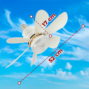 Lámpara LED Moderna de 5 Aspas con Regulador de Intensidad de Tres Niveles, Motor AC y DC, Control Remoto, Cuerpo de Plástico y Madera ABS, Ventilador Incluido - Product Image 3