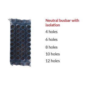 Offre Spéciale barre en laiton neutre terre électrique 4 trous avec vis avec isolation haute qualité 100A borniers boîtier en plastique - Product Image 3