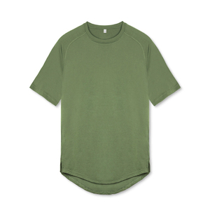 Haute qualité Slim Fit hommes T-Shirt à manches courtes Stretch bambou matériel pour décontracté Gym Fitness musculation entraînements - Product Image 4