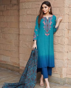 2022 vente chaude pakistanais indien travail manuel brodé Salwar Kameez formel mariage et fête porter costume occasion spéciale robe - Product Image 6