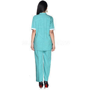 2024 uniformes d'hôpital de gommage d'infirmière de logo personnalisé ensembles de gommage médical faits à partir de tissu de toile - Product Image 5