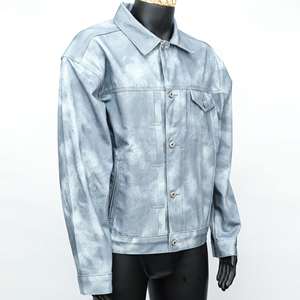 Meilleur prix, vestes en jean pour hommes 100% coton personnalisées, haute qualité, durables, coupe-vent et respirantes, vêtements de rue décontractés pour l'extérieur - Product Image 2