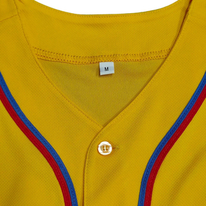 Jersey de Béisbol Personalizado OEM/ODM con Botones Completos, Hecho con Tela de Malla Bird Eye, con Nombre y Número Personalizados, Uniforme de Béisbol Personalizado - Product Image 3