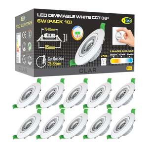 Anneau de downlight réglable CCT blanc 6W 75-78mm 38 pour éclairage personnalisé - Product Image 1