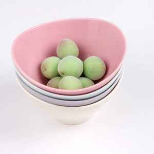 <b>Melamine</b> Resin Bowls Set Slanted Rim Salad Cereal Soup Snack Dessert Basin Kitchen <b>Tableware</b> Restaurant Catering Pastel Colors - Product Image 3