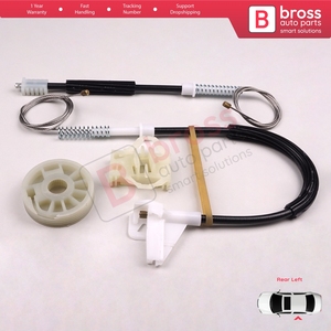 Juego de Reparación de Elevalunas Eléctrico BWR444, Puerta Trasera Izquierda para Octavia MK1 1U 1996-2000 Pre-Facelift 1U0839461 - Product Image 2