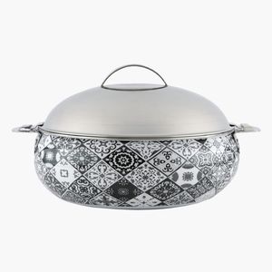 Plat à gratin en acier inoxydable émaillé à double paroi, moderne, écologique, compatible induction, chauffe-plats pour restaurants - Product Image 1