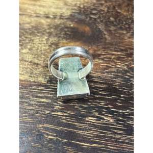 Wilbert Grey Men's <b>Turquoise</b> & Sterling Silver Inlay <b>Ring</b> Size 9 - Product Image 5