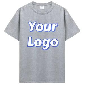 T-shirts en coton en vrac personnalisés pour hommes et femmes DIY Photo et logo imprimés coupe surdimensionnée hauts personnalisés - Product Image 3