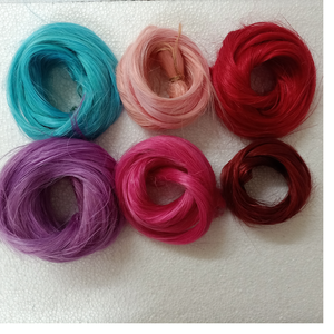 เส้นใยกล้วยย้อมทำจากใยกล้วยธรรมชาติ100% เหมาะสำหรับผู้ผลิตที่ต่อผมและเหมาะสำหรับขายต่อ - Product Image 1