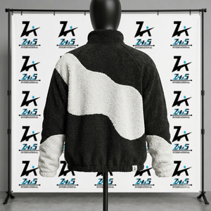 Men Slim Hooded Sherpa Fleece Jacket Full ZIP Winter Warm Breathable <b>Thermal</b> Custom Logo Casual Outdoor Zipper Coat - Product Image 2