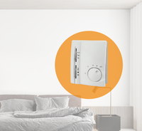 Thermostat électronique HVAC Contrôleur électrique à faible coût 4 tuyaux pour chauffage au sol Refroidissement Thermostat d'ambiance 24VAC