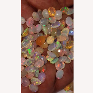 150ชิ้นโอปอลจากเอธิโอเปียธรรมชาติพร้อมด้วยไฟ8x6มม. รูปไข่120 CTS ล็อตล็อตผลิตจากหินอัญมณีหลวมที่มีคุณภาพตัดเรา $156สำหรับทุกคน - Product Image 3