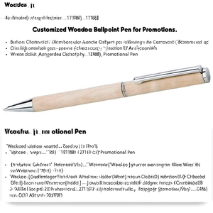 Penna a Sfera in Legno Personalizzata per Promozioni - Product Image 3