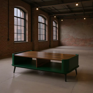 Table à thé en bois de teck véritable de haute qualité au design minimaliste indonésien pour le salon et les meubles de maison - Product Image 1