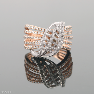 D'VINS JEWELS แหวนเพชรโรสโกลด์ 18K ทองคำแท้ เพชรเพาะเลี้ยงในห้องปฏิบัติการ ของขวัญแต่งงาน เครื่องประดับสำหรับผู้หญิง - Product Image 3
