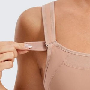 Soutien-gorge de sport pour femme, design très demandé, dos nu, maintien moyen, séchage rapide, respirant, en spandex/nylon, anti-rides, pour le yoga, tendance - Product Image 3