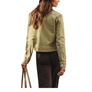 Chaqueta vaquera informal con estilo para mujer, prendas de vestir exteriores cómodas a la moda con diseño clásico, uso diario duradero para el invierno - Product Image 2
