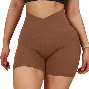 Short crossfit taille haute respirant à séchage rapide pour femmes avec logo personnalisé OEM et marque privée prix de gros - Product Image 4