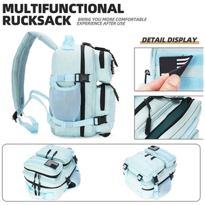 Mochilas tácticas con opciones de logotipo personalizado Material impermeable ligero Múltiples bolsillos y cierres seguros con cremallera - Product Image 6