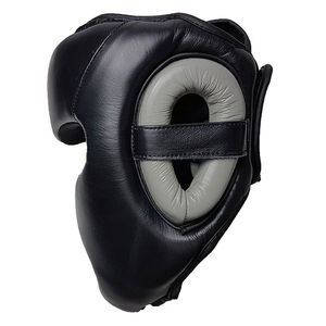 Custom Logo Kickboxing Headguards Personalized Leather Face Protector <b>Helmet</b> for Martial Arts Training OEM Service Available - Product Image 2