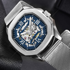 OEM Fabricante Clásico de Moda Logotipo Personalizado de Lujo Movimiento de Esqueleto Automático Mecánico <span class=keywords><strong>Relojes</strong></span> de Alta Calidad para Hombres - Product Image 6