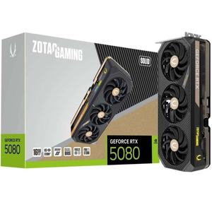 Nouvelle carte graphique ZOTACs GAMING GeForce RTX 5080 SOLID OC PCI Express Fan Workstation avec DisplayPort pour ordinateur de bureau/ordinateur portable - Product Image 1