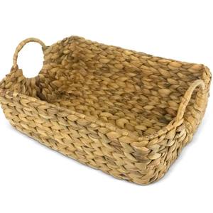 Cesta de jacinto de agua natural para el hogar y organización de almacenamiento hecha a mano de Vietnam - Product Image 1