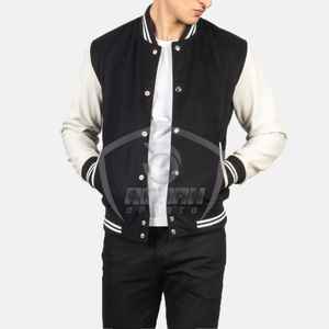 Veste universitaire personnalisée, veste de baseball, veste en laine et cuir, qualité supérieure, unisexe par RSW - Product Image 5