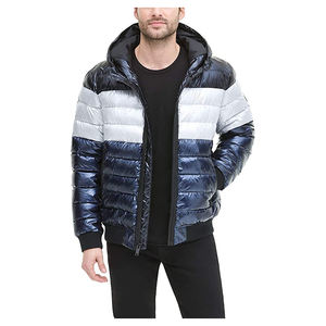 Veste d'hiver matelassée en duvet de haute qualité pour homme, nouvelle mode tendance avec col montant, logo frontal, fabriquée au Pakistan - Product Image 3