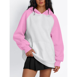 Sweats à capuche d'hiver surdimensionnés pour femmes Polyester / Coton Léger Respirant Écologique Impression de logo personnalisée Streetwear - Product Image 6