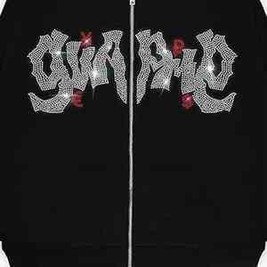 Sudadera con Cristales, Personalizada con Pedrería, Cálida, de Felpa, Elegante, Cómoda, Ropa de Calle de Invierno, Prenda Brillante de Moda - Product Image 6