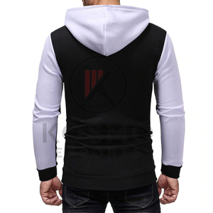 Sweat à capuche unisexe zippé 100% coton veste d'entraînement avec fermeture éclair conception personnalisée motif 3D grande taille impression personnalisée pour hommes femmes - Product Image 4