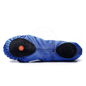 Zapatos de baile de Ballet para mujer superventas, Material superior de tacón plano de lona suave de alta calidad, Material de plantilla de plástico, algodón PU - Product Image 6