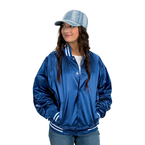 Veste universitaire épaisse d'hiver personnalisée brodée style vintage, coupe-vent écologique unisexe, streetwear quotidien, coloris classiques - Product Image 6