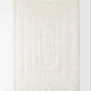 Alfombra de lujo hecha a mano de diseño moderno de alta calidad 100% alfombras de lana fina para sala de estar piso patrón abstracto juegos de alfombras - Product Image 3