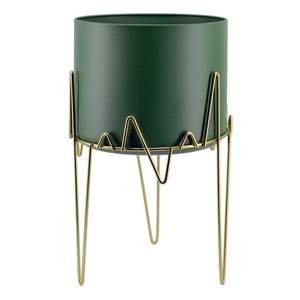 Maceta de Color negro mate con soporte para decoración de suelo del hogar Decoración de Navidad de Metal de calidad Premium diseño de tendencia - Product Image 5