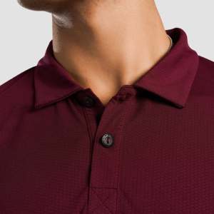 Short de tennis rayé bordeaux foncé respirant en maille brodée pour le sport, le golf et autres activités de plein air, taille 6XL - Product Image 5
