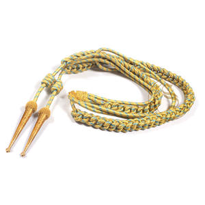 Agujetas Ceremoniales Personalizadas Verde Oscuro con Hilo, Material Reciclado de Alta Calidad, Logotipo Personalizado para Uniformes de Cadetes - Product Image 4