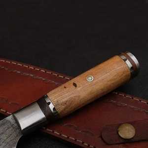 มีดเชฟพร้อมด้ามเหล็ก VG-10เหล็กดามัสกัส67ชั้นสำหรับเตรียมอาหารเชิงพาณิชย์ - Product Image 3