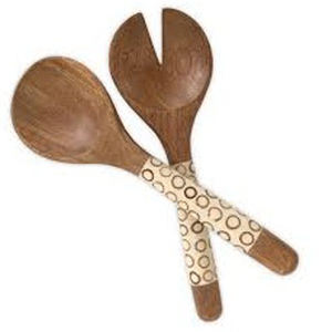 Customizable Bulk <b>Set</b> of Stainless Steel Cutlery Reusable Wooden Handle Bamboo and <b>PC</b> Material for Home Parties and Events - Product Image 4