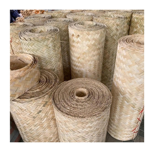Sangle de bambou tissée à la main 100% tapis naturel artisanat écologique pour panneaux muraux décoration de plafond conceptions d'art intérieur - Product Image 1