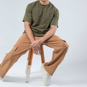 เสื้อยืดโอเวอร์ไซส์ผ้าคอตตอนทรงพอดีไหล่ GSM 240พิมพ์ลายได้ตามต้องการ - Product Image 5